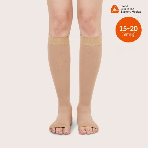 의료용 압박스타킹(무릎형)+풋슬립 증정 15-20mmHg